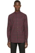 Dsquared2 Red And Grey Check Shirt