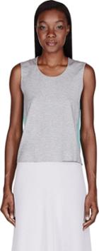 Roksanda Heather Grey And Mint Arden Top
