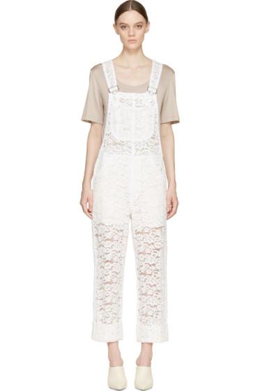 Nina Ricci Ivory Lace Overalls