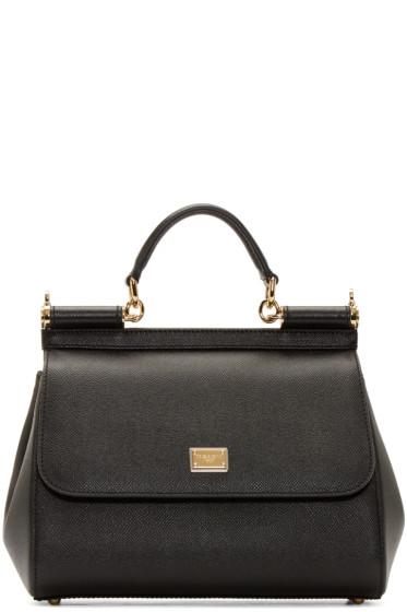 Dolce And Gabbana Black Medium Miss Sicily Bag