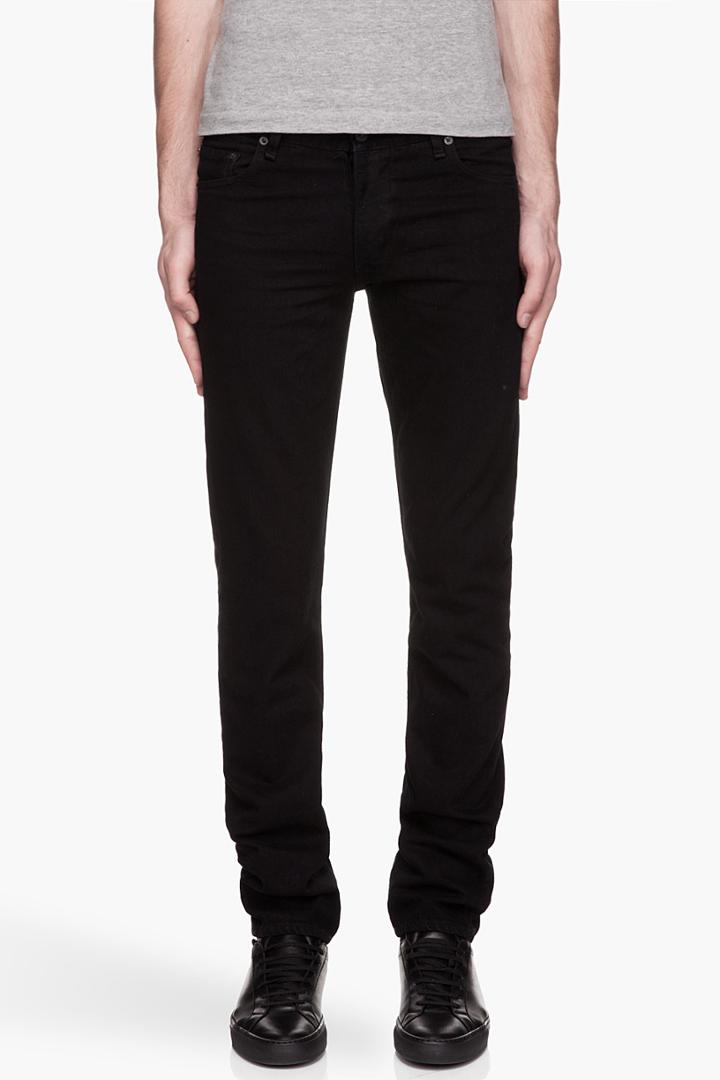Rag And Bone Black Jay Slim Skinny Jeans