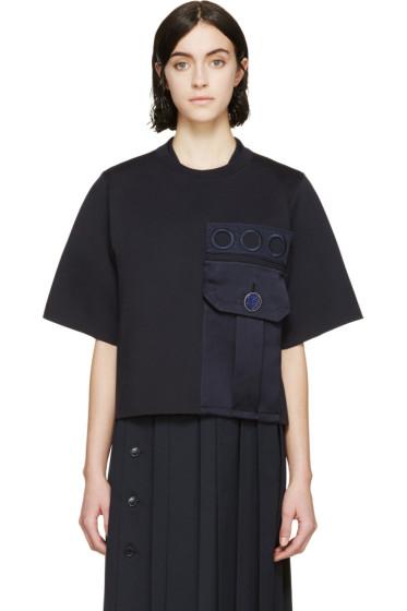 Marc Jacobs Navy Oversized Pocket Sweatshirt