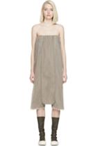Rick Owens Brown Tulle Bodybag Jumpsuit