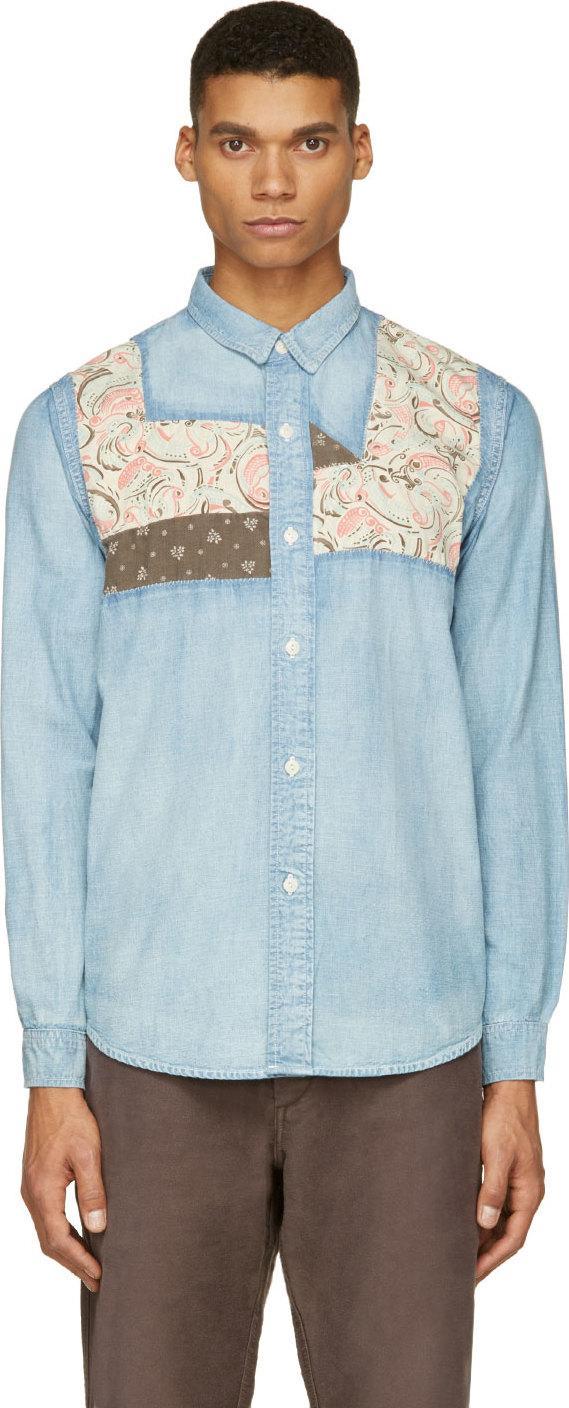 Visvim Blue Faded Granger Chambray Shirt