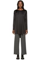 Mm6 Maison Margiela Black Stretch Blouse