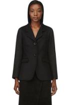 Maiyet Black Contrasting Sleeves Blazer