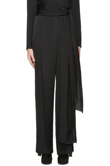 Lanvin Black Sach Belt Palazzo Trousers