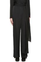 Lanvin Black Sach Belt Palazzo Trousers