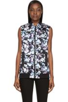 Alexander Wang Black Tie Dye Bomber Vest