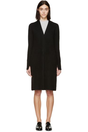 3.1 Phillip Lim Black Ribbed Raglan Cardigan