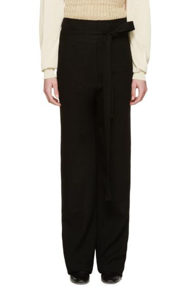 Loewe Black Woven Judo Trousers