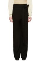 Loewe Black Woven Judo Trousers
