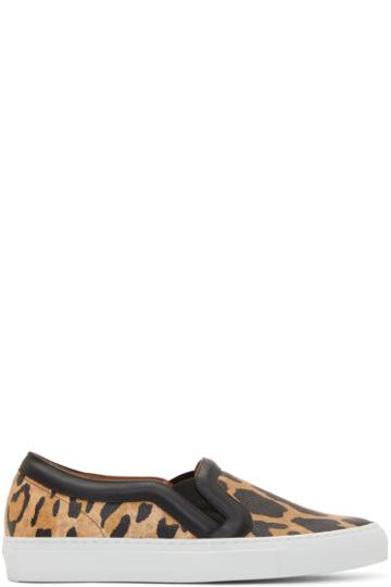 Givenchy Leopard Print Slip-on Sneakers