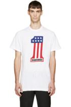 Dsquared2 White Long Cool Twisted T-shirt