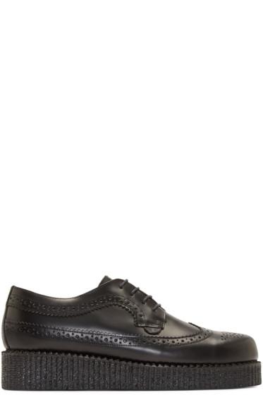 Underground Black Leather Macbeth Creepers