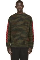 Off-white Green Camouflage Pullover