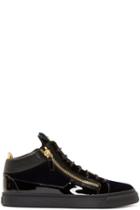 Giuseppe Zanotti Navy Velvet London Sneakers