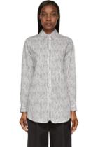 Rag And Bone Black And White Striped Century Blouse