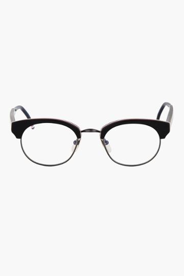 Thom Browne Matte Black Horn Rim Glasses