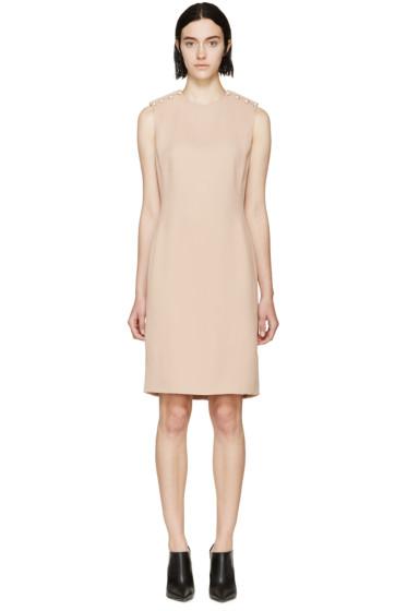 Lanvin Nude Crepe And Pearl Dress