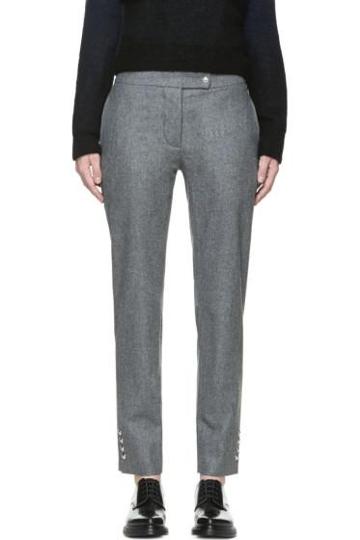 Moncler Gamme Bleu Grey Wool Ski Trousers