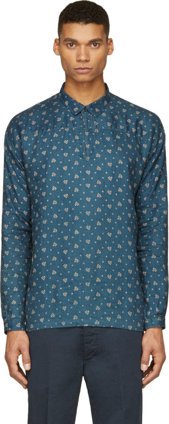 Visvim Indigo Kerchief Tunic Shirt