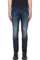 Diesel Blue Distressed Spencer-ne Jogg Jeans