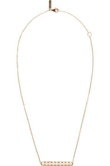 Melanie Georgacopoulos Gold Essence Line Pendant