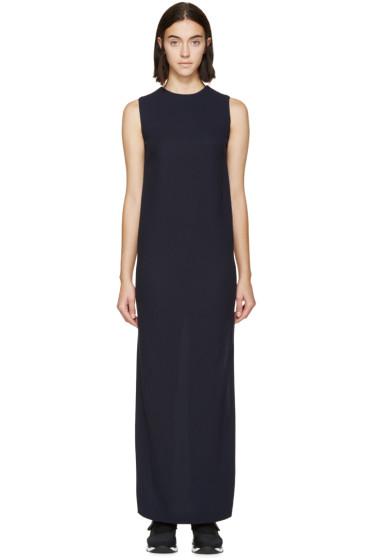 Harmony Navy Wool Crepe Shift Rita Dress