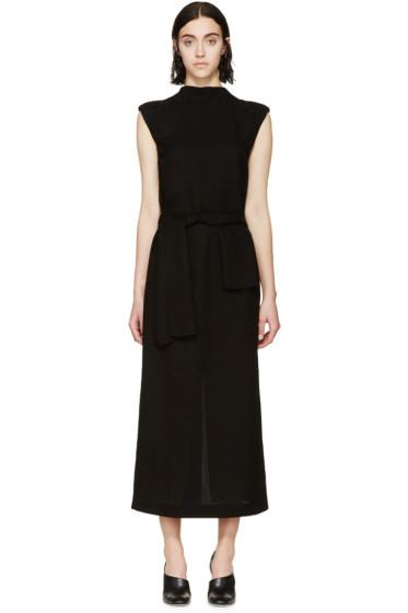 Loewe Black Woven V-back Dress