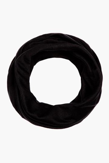 Ma Julius Black Panelled Circle Scarf