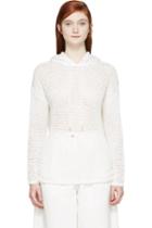 Rag And Bone White Knit Joelle Hoodie