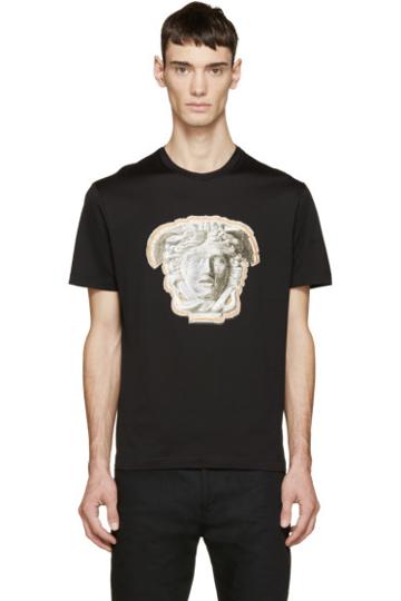 Versace Black Medusa Statue T-shirt