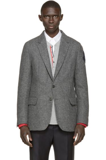 Moncler A Grey Down Blazer