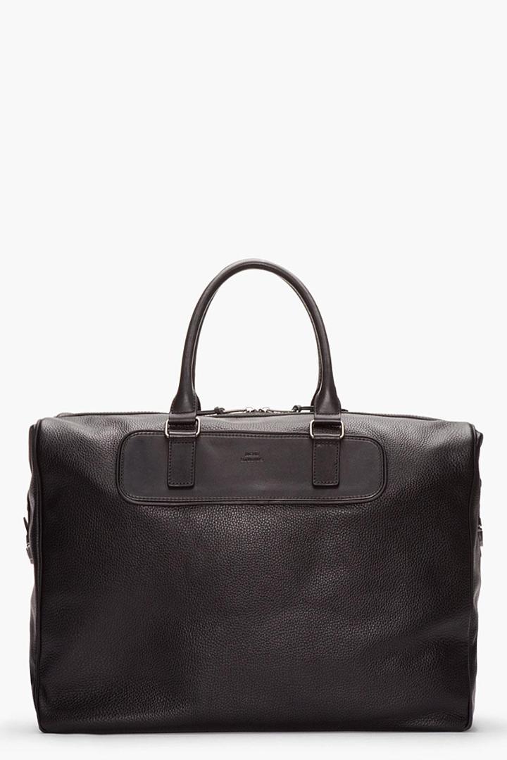 Acne Studios Large Black Leather Nico Tote
