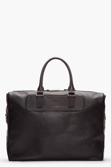 Acne Studios Large Black Leather Nico Tote