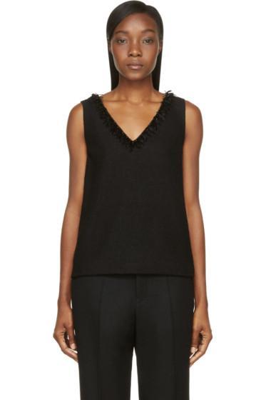 Mother Of Pearl Black Wool Crepe Wynn Tank Top