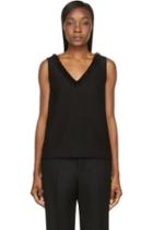 Mother Of Pearl Black Wool Crepe Wynn Tank Top