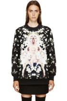 Givenchy Black Floral Madonna Sweatshirt