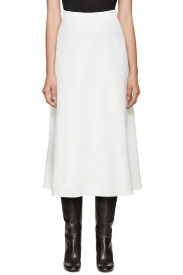 Valentino Ivory Wool Skirt