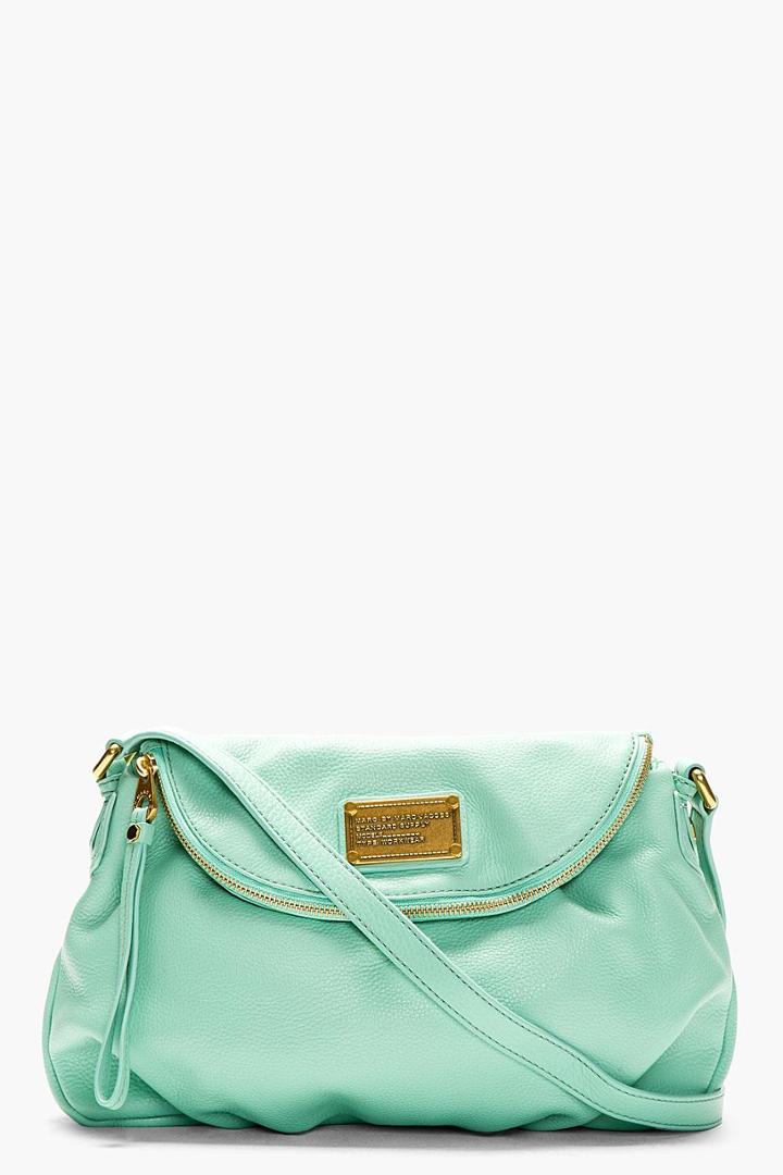 Marc By Marc Jacobs Mint Green Classic Q Natasha Shoulder Bag