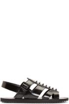 Givenchy Black Leather Tornado Sandals