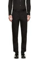 Dolce And Gabbana Black Accent Trim Cropped Trousers