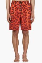 Katie Eary Vermilion Leopard Swim Shorts