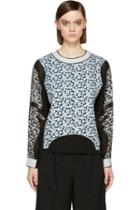 Viktor And Rolf Back Embroidered Panel Blouse