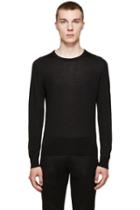 Versace Black Light Wool Sweater