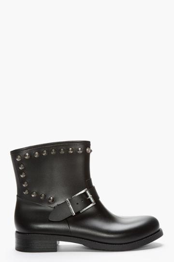 Diesel Black Stud-me Biker Boots