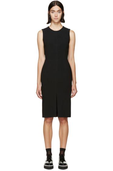 Alexander Mcqueen Black Wool Paneled Dress