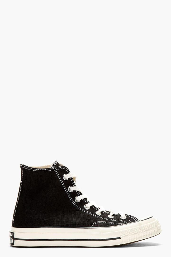 Converse Premium Chuck Taylor Black Chuck Taylor Canvas High Top Sneakers