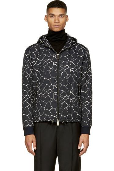 Costume National Black Giraffe Print Jacket